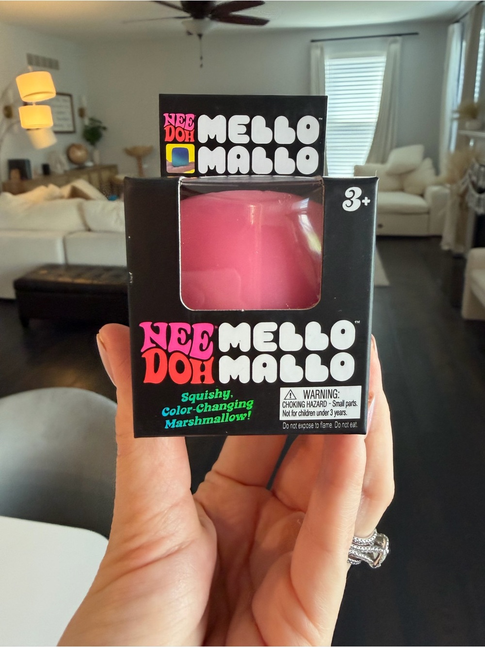 Rare ✨ Needoh Pink Mello Mallo Color Changing Marshmallow Toy
